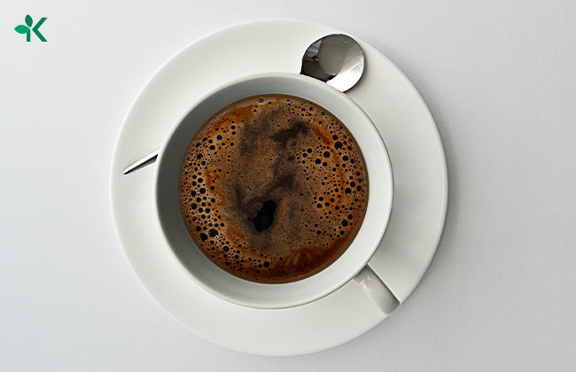 Imagen de una taza de café de capomo 